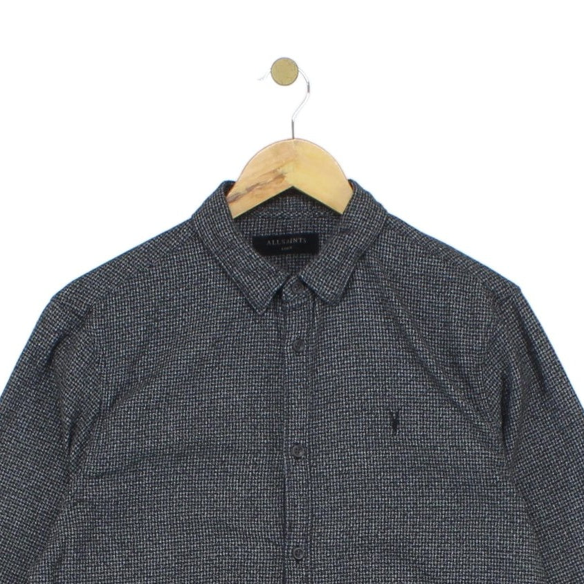 Mens Patterned Shirt Button Up Long Sleeve
