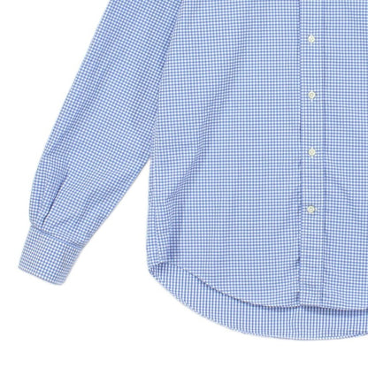 Mens Check Shirt Made In Italy Gingham Long Sleeve