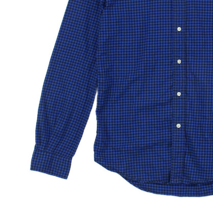 Mens Check Shirt Slim Fit Button Down