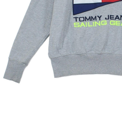 Womens Oversized Sweatshirt Logo Crew Neck