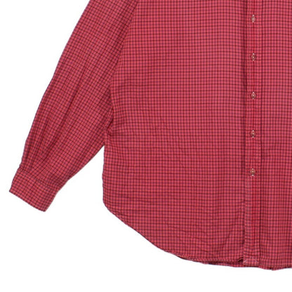 Mens Plaid Shirt Classic Fit Button Down