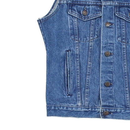 Womens Denim Waistcoat Uk Made Sleeveless