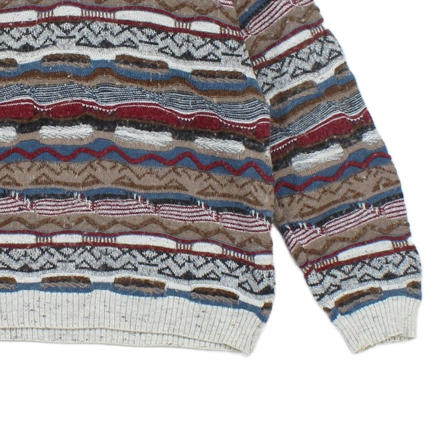 Mens 3D Knit Jumper Made In Italy