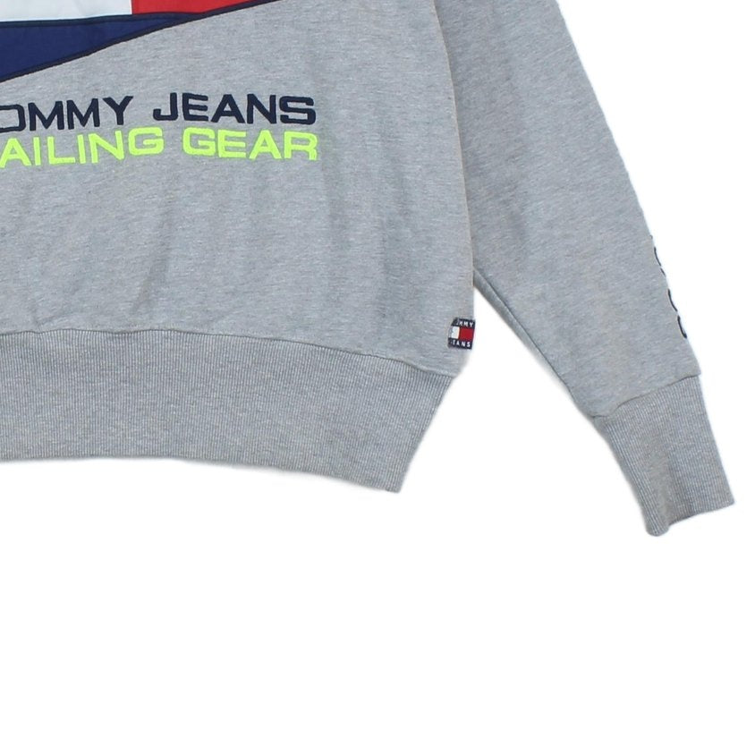 Womens Oversized Sweatshirt Logo Crew Neck