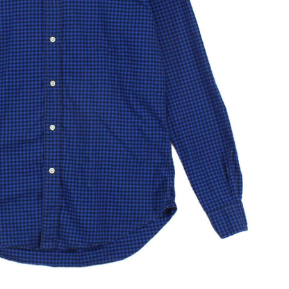 Mens Check Shirt Slim Fit Button Down