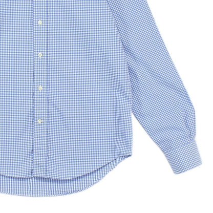 Mens Check Shirt Made In Italy Gingham Long Sleeve