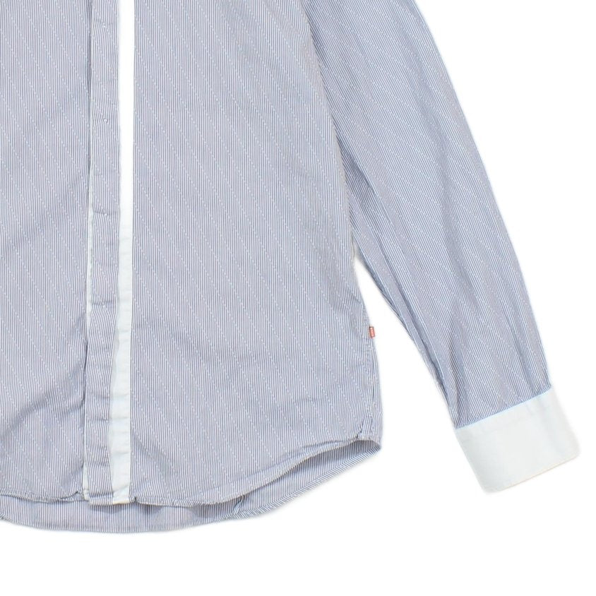 Mens Striped Shirt Button Up