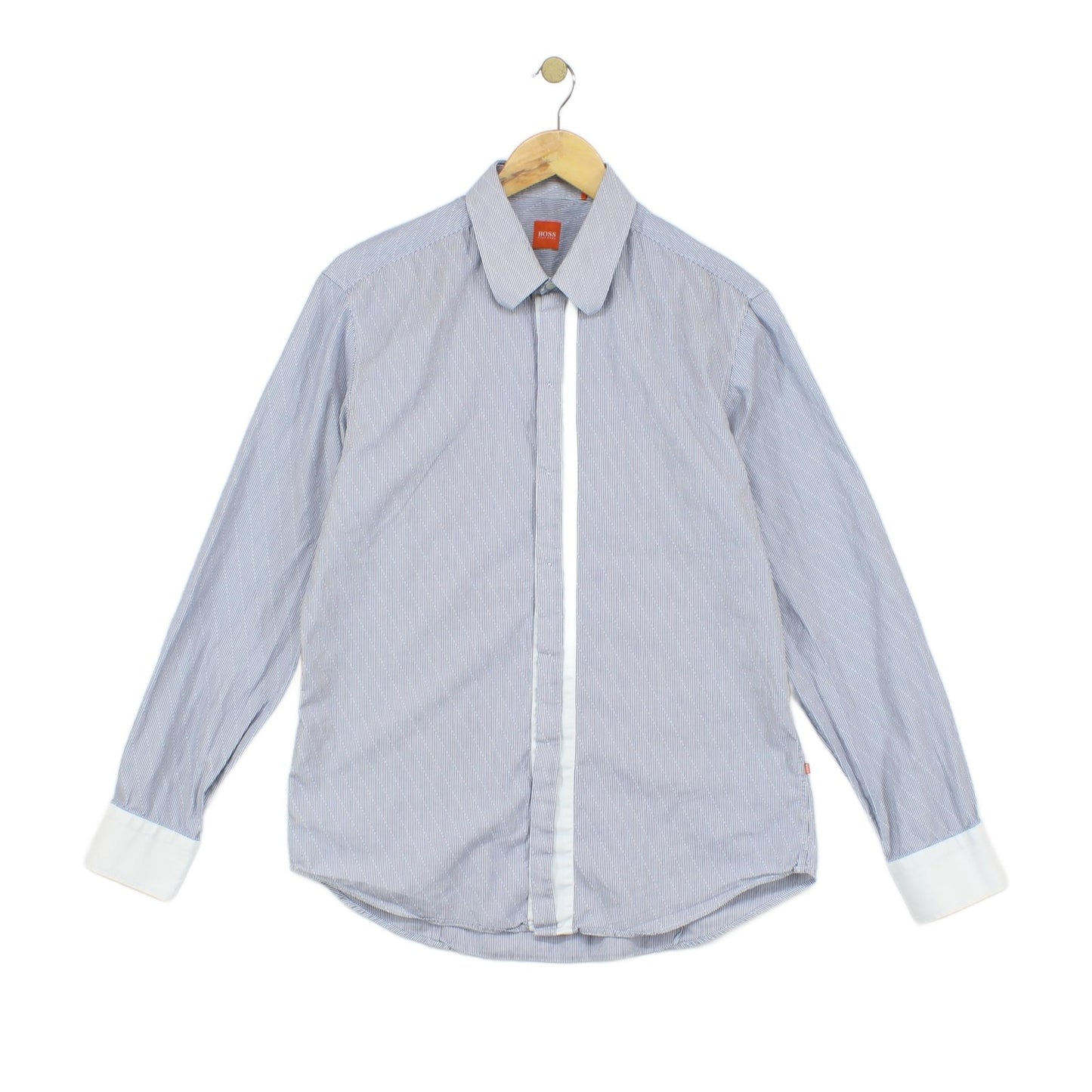 Mens Striped Shirt Button Up
