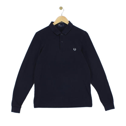 Mens Polo Shirt Slim Fit Long Sleeve