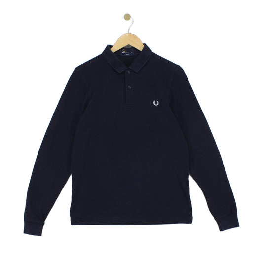 Mens Polo Shirt Slim Fit Long Sleeve