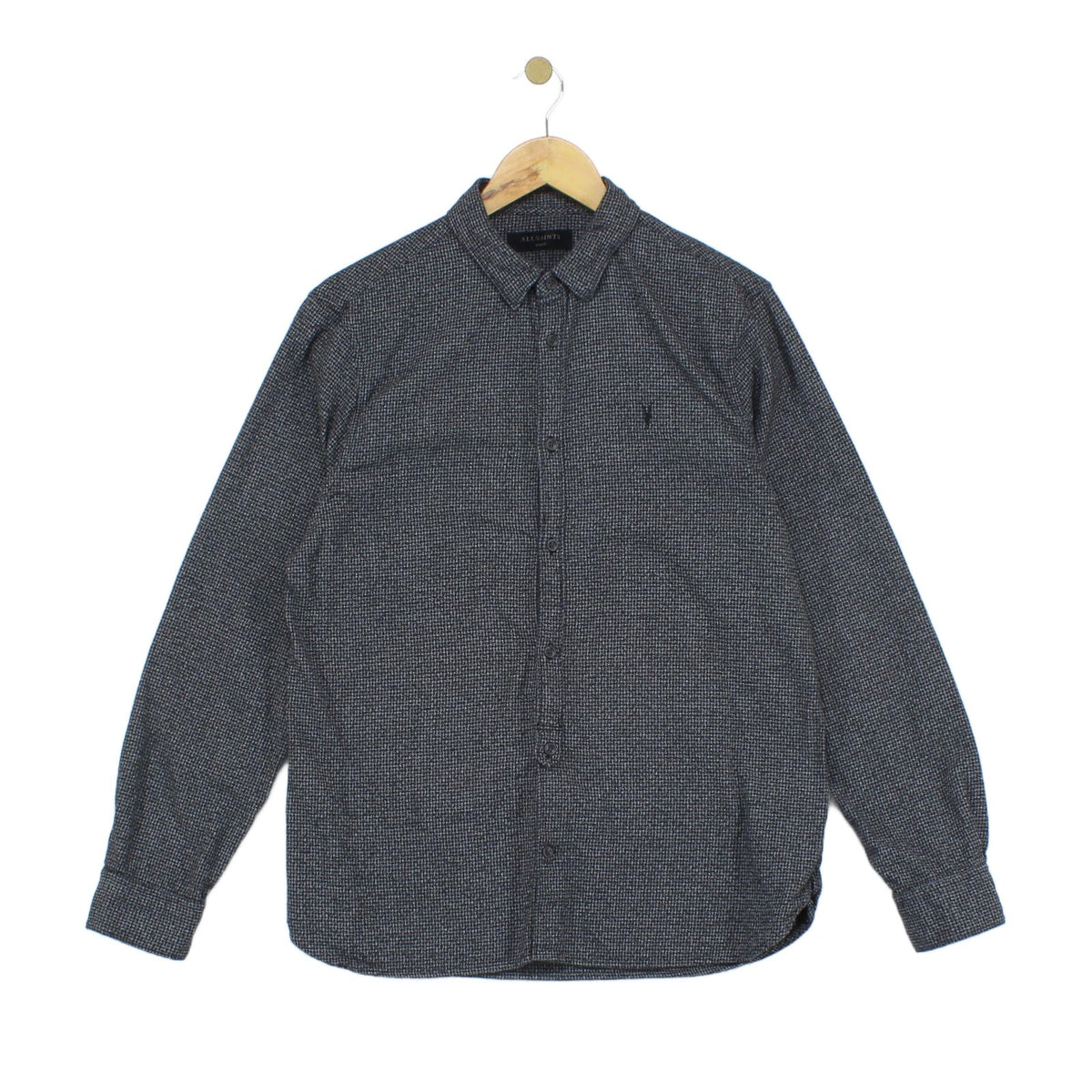 Mens Patterned Shirt Button Up Long Sleeve