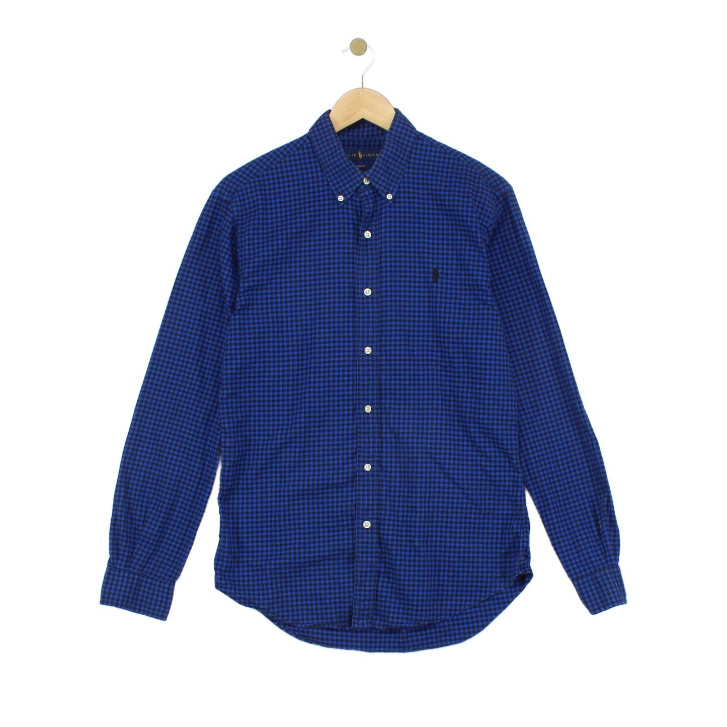 Mens Check Shirt Slim Fit Button Down