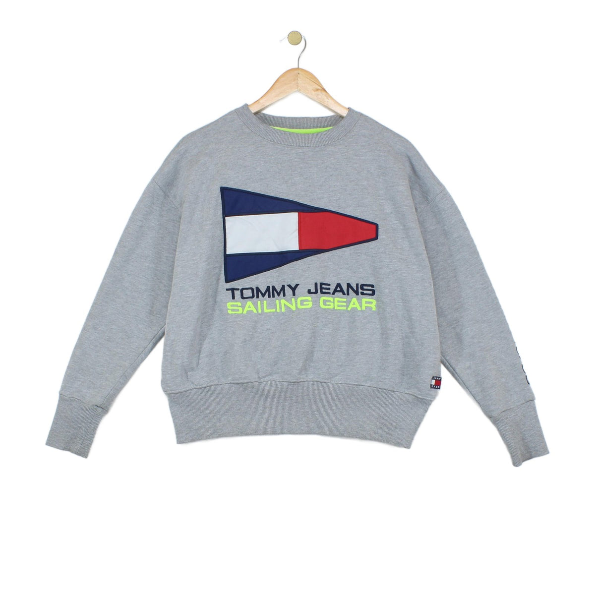 Womens Oversized Sweatshirt Logo Crew Neck