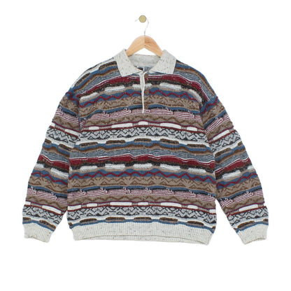 Mens 3D Knit Jumper Made In Italy