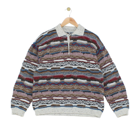 Mens 3D Knit Jumper Made In Italy