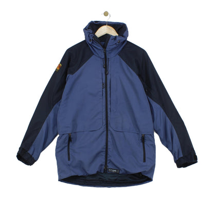 Mens Waterproof Jacket Hooded Full Zip Outdoor Hiking