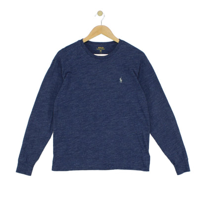 Mens T-Shirt Long Sleeve Crew Neck