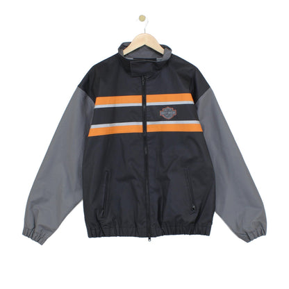Mens Vinyl Jacket Motorcycle Racing