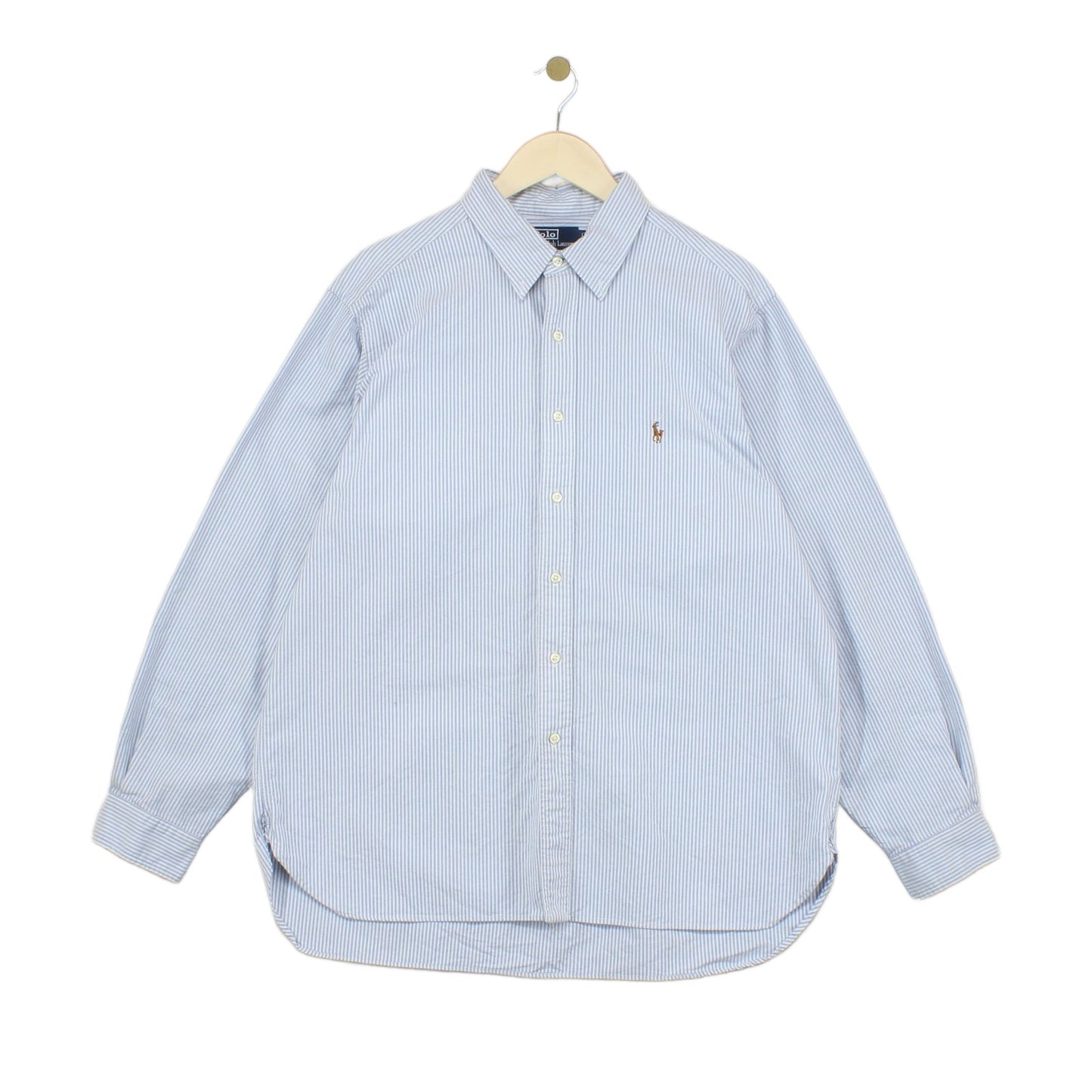 Mens Striped Shirt Classic Long Sleeve