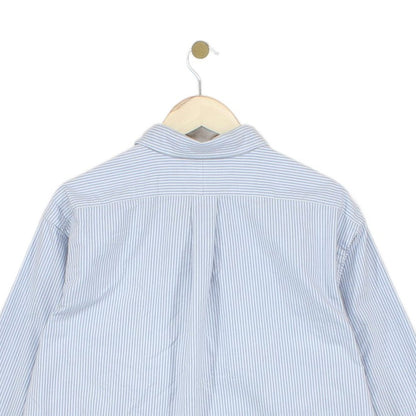 Mens Striped Shirt Classic Long Sleeve