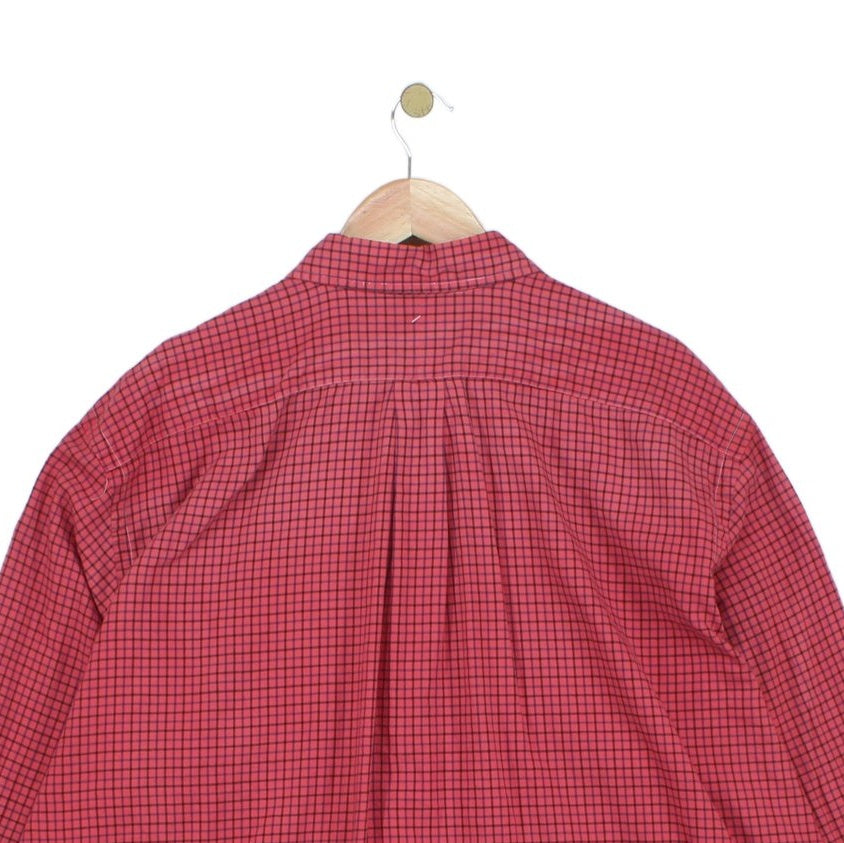 Mens Plaid Shirt Classic Fit Button Down