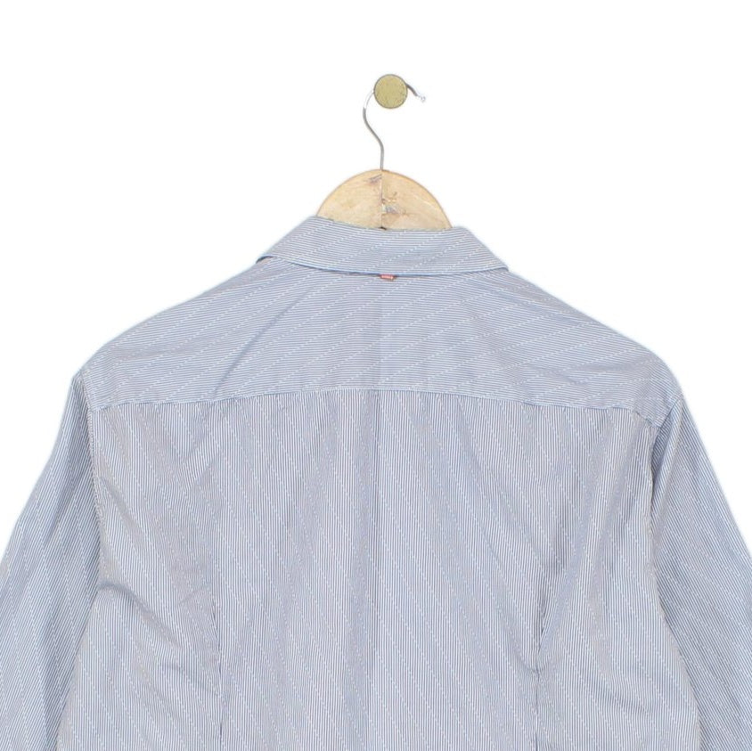 Mens Striped Shirt Button Up
