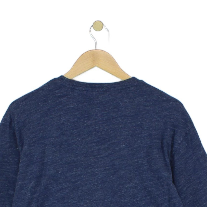 Mens T-Shirt Long Sleeve Crew Neck