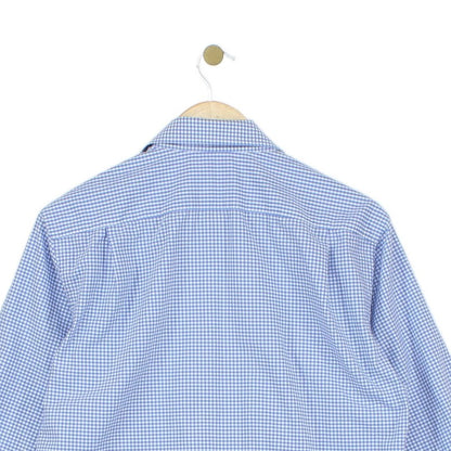 Mens Check Shirt Made In Italy Gingham Long Sleeve