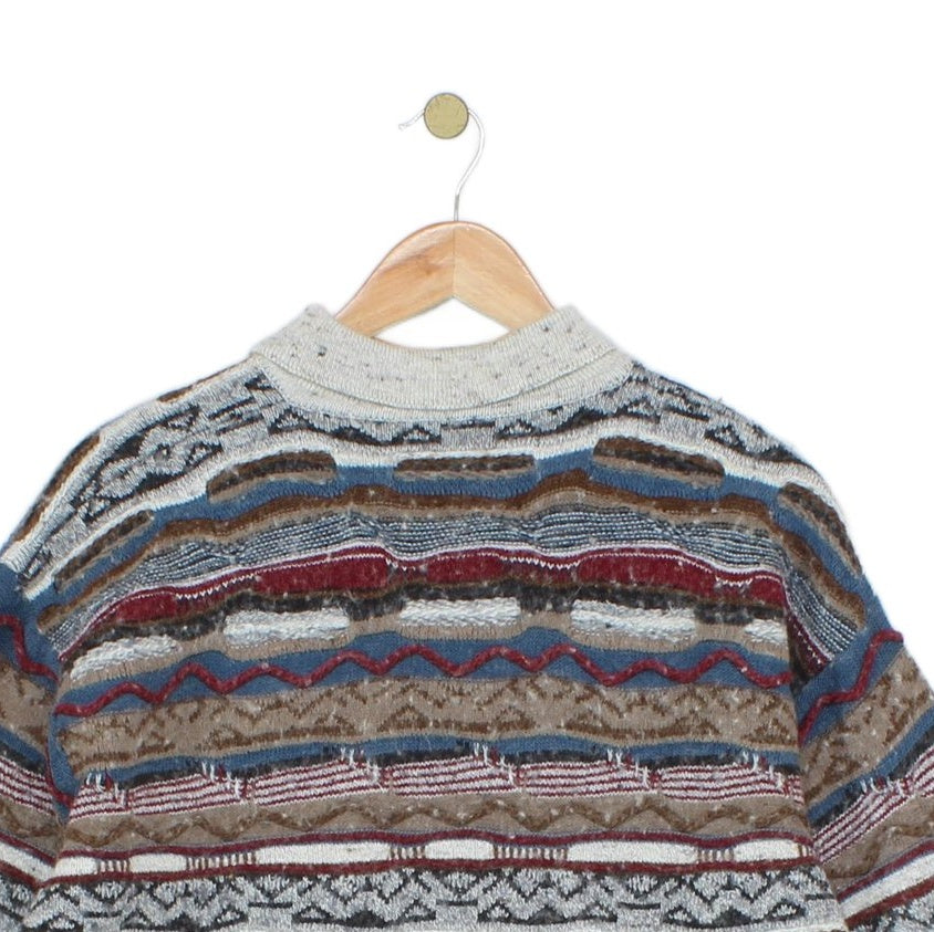 Mens 3D Knit Jumper Made In Italy