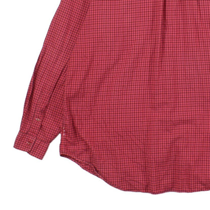 Mens Plaid Shirt Classic Fit Button Down