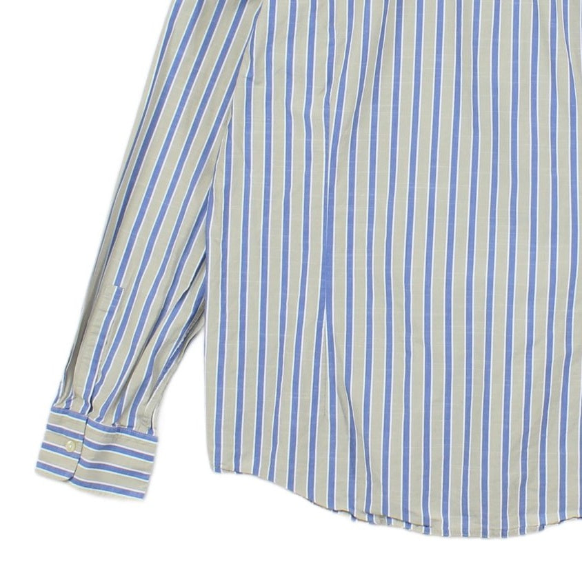 Mens Striped Shirt Slim Fit Long Sleeve