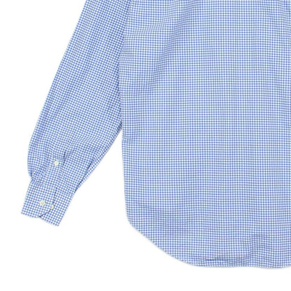 Mens Check Shirt Made In Italy Gingham Long Sleeve