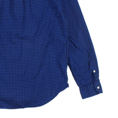 Mens Check Shirt Slim Fit Button Down