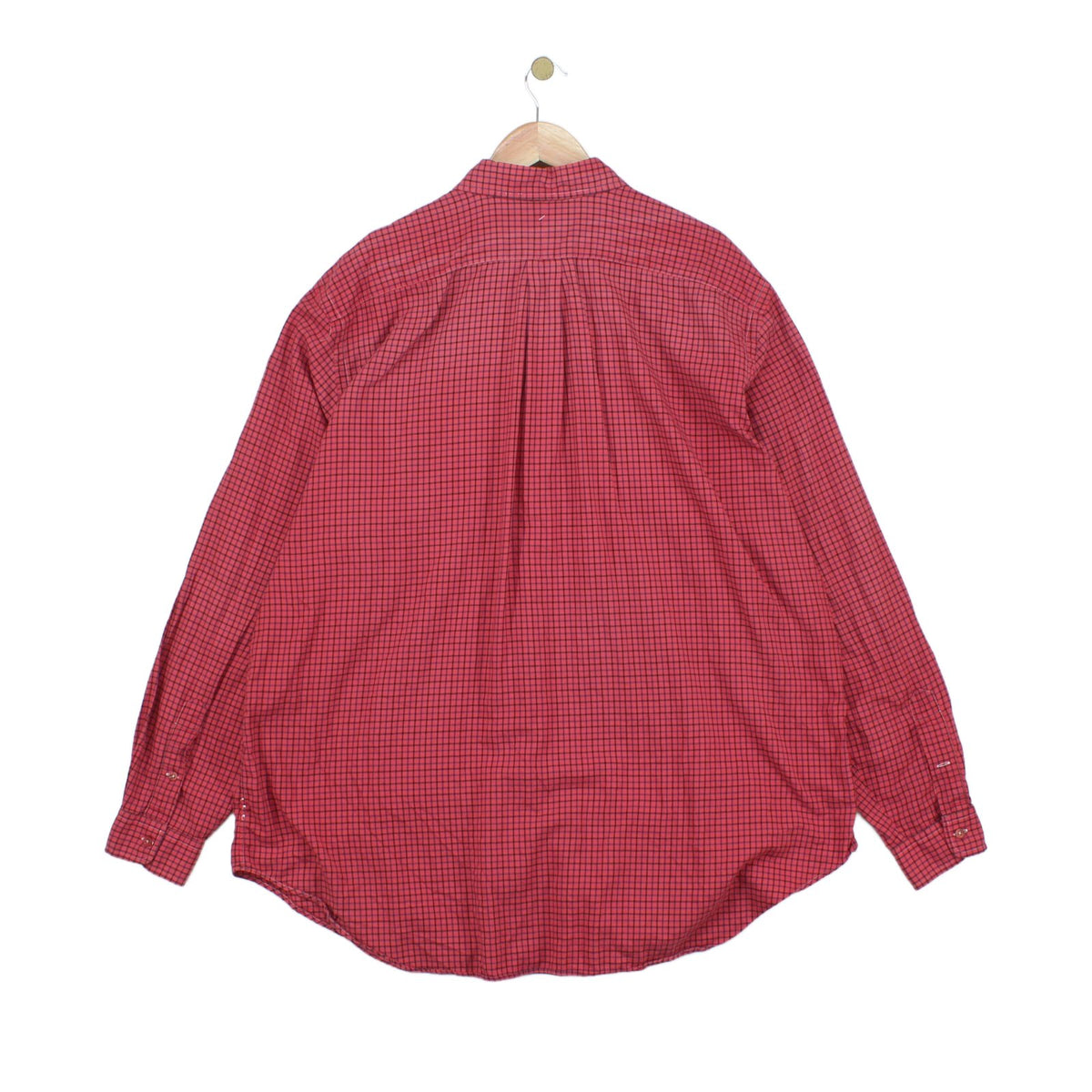 Mens Plaid Shirt Classic Fit Button Down
