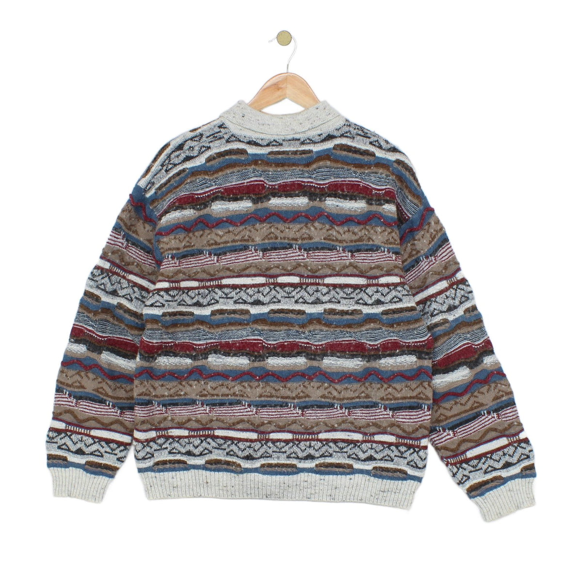 Mens 3D Knit Jumper Made In Italy