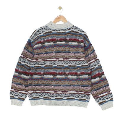 Mens 3D Knit Jumper Made In Italy