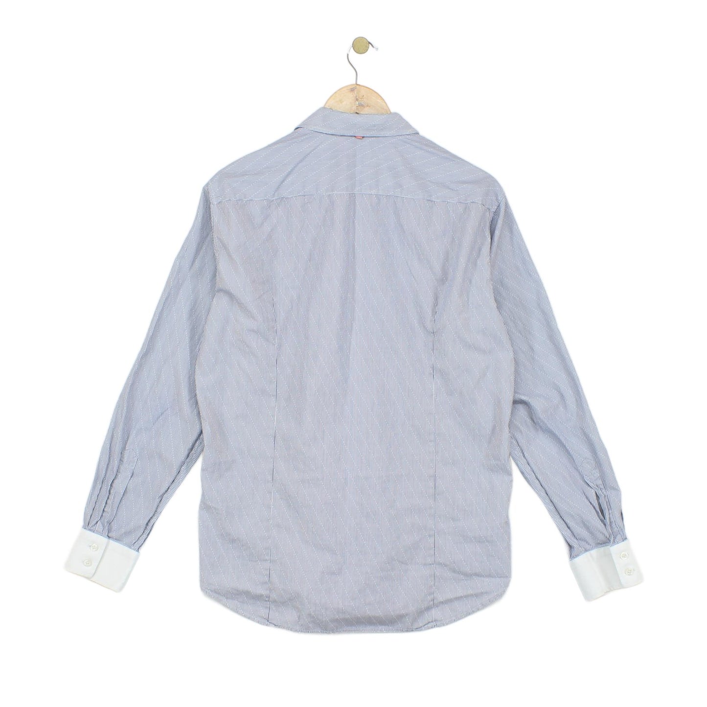 Mens Striped Shirt Button Up