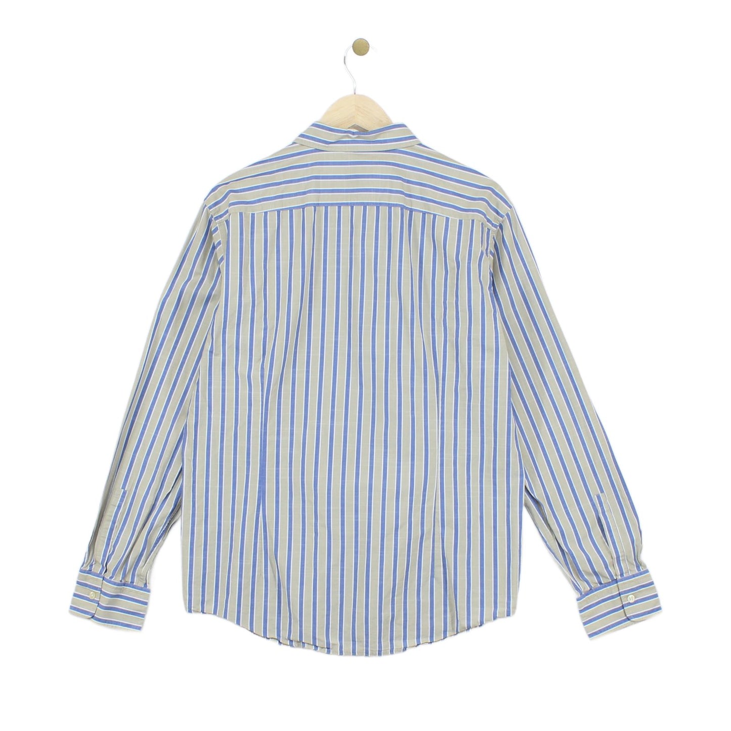 Mens Striped Shirt Slim Fit Long Sleeve