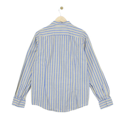 Mens Striped Shirt Slim Fit Long Sleeve