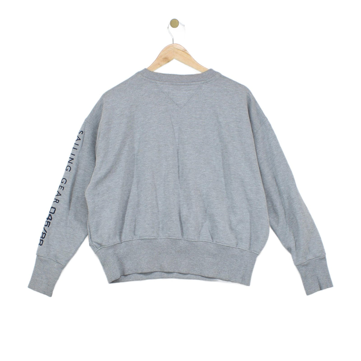 Womens Oversized Sweatshirt Logo Crew Neck
