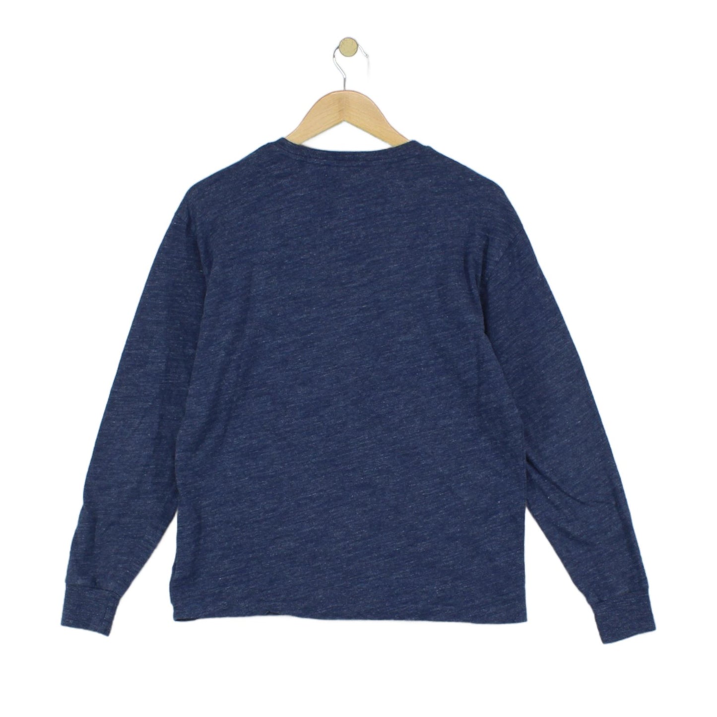 Mens T-Shirt Long Sleeve Crew Neck