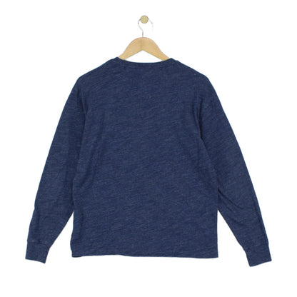 Mens T-Shirt Long Sleeve Crew Neck