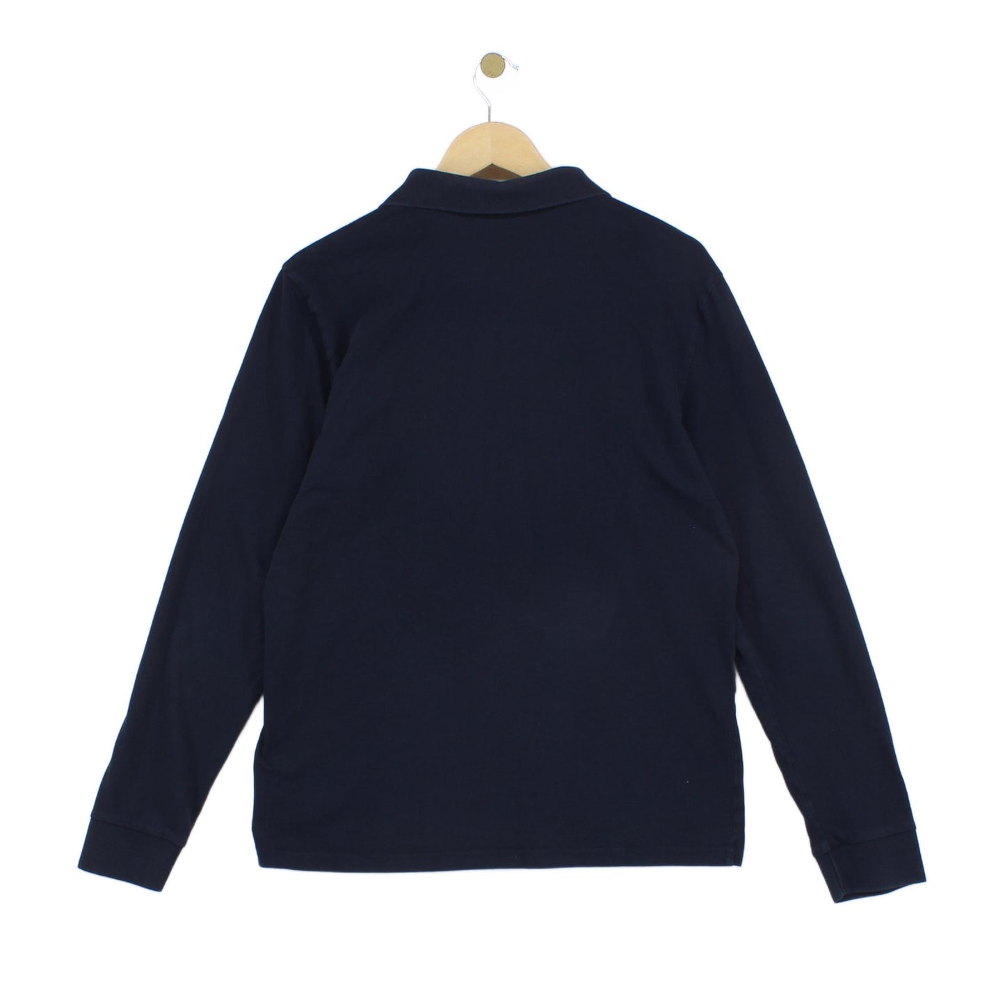 Mens Polo Shirt Slim Fit Long Sleeve Collared