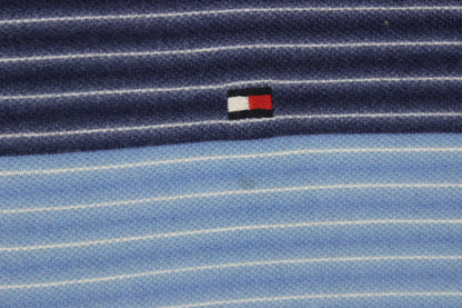 Mens Striped Polo Shirt Short Sleeve Classic