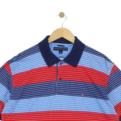 Mens Striped Polo Shirt Short Sleeve Classic