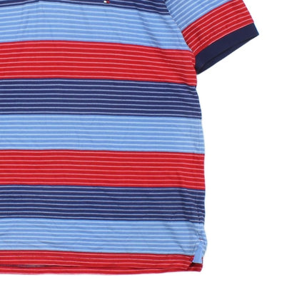 Mens Striped Polo Shirt Short Sleeve Classic