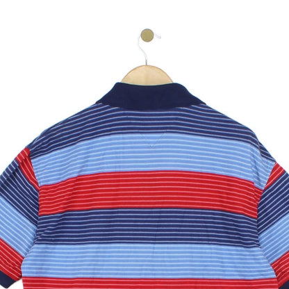 Mens Striped Polo Shirt Short Sleeve Classic