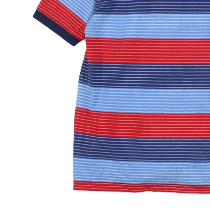 Mens Striped Polo Shirt Short Sleeve Classic