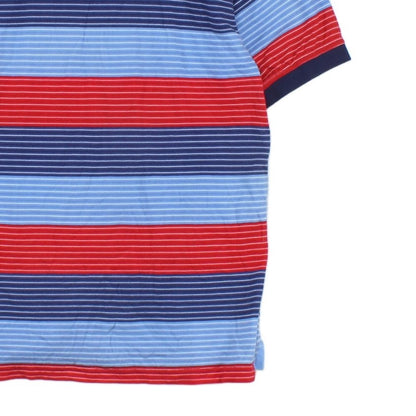 Mens Striped Polo Shirt Short Sleeve Classic