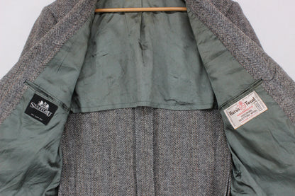 Mens Harris Tweed Blazer Usa Made Elbow Patches Classic